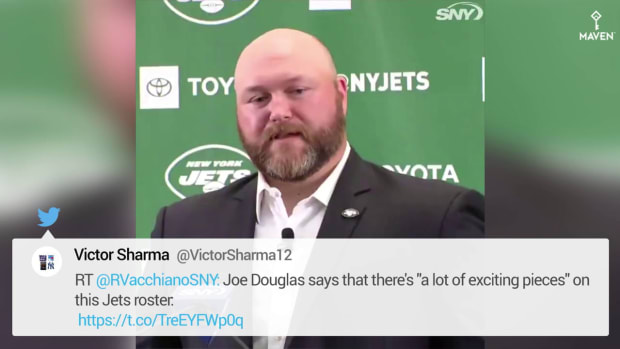 WATCH_ Joe Douglas Believes Jets Roster Has 'a Lot of Exciting Pieces' - HIRES